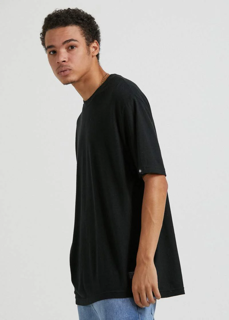 AFENDS MENS Classic - Hemp Retro Tee Shirt - Black - Image 6