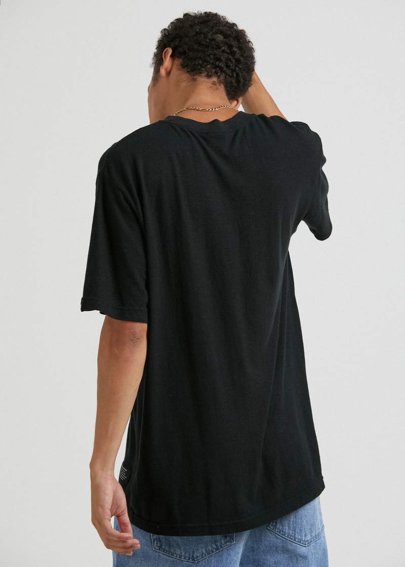 AFENDS MENS Classic - Hemp Retro Tee Shirt - Black - Image 8