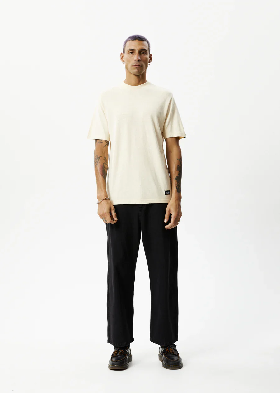 AFENDS Mens Classic - Retro Fit T-Shirt - Sand - Image 7