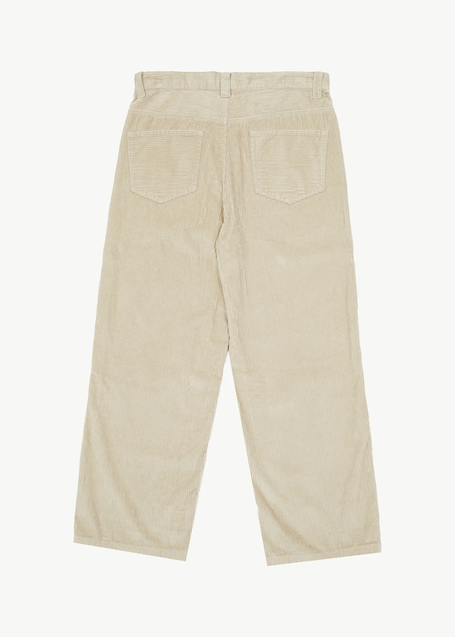 AFENDS Mens Pablo - Organic Corduroy Baggy Pants - Dark Ecru - Image 7