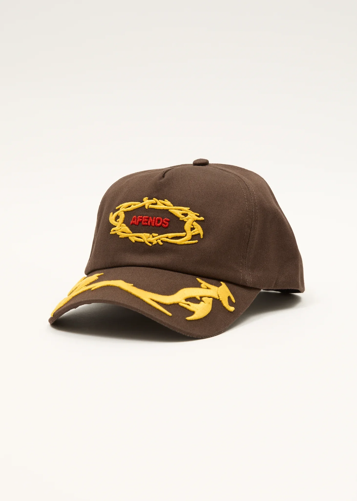 AFENDS Rocked - Five Panel Cap - Coffee - Image 3