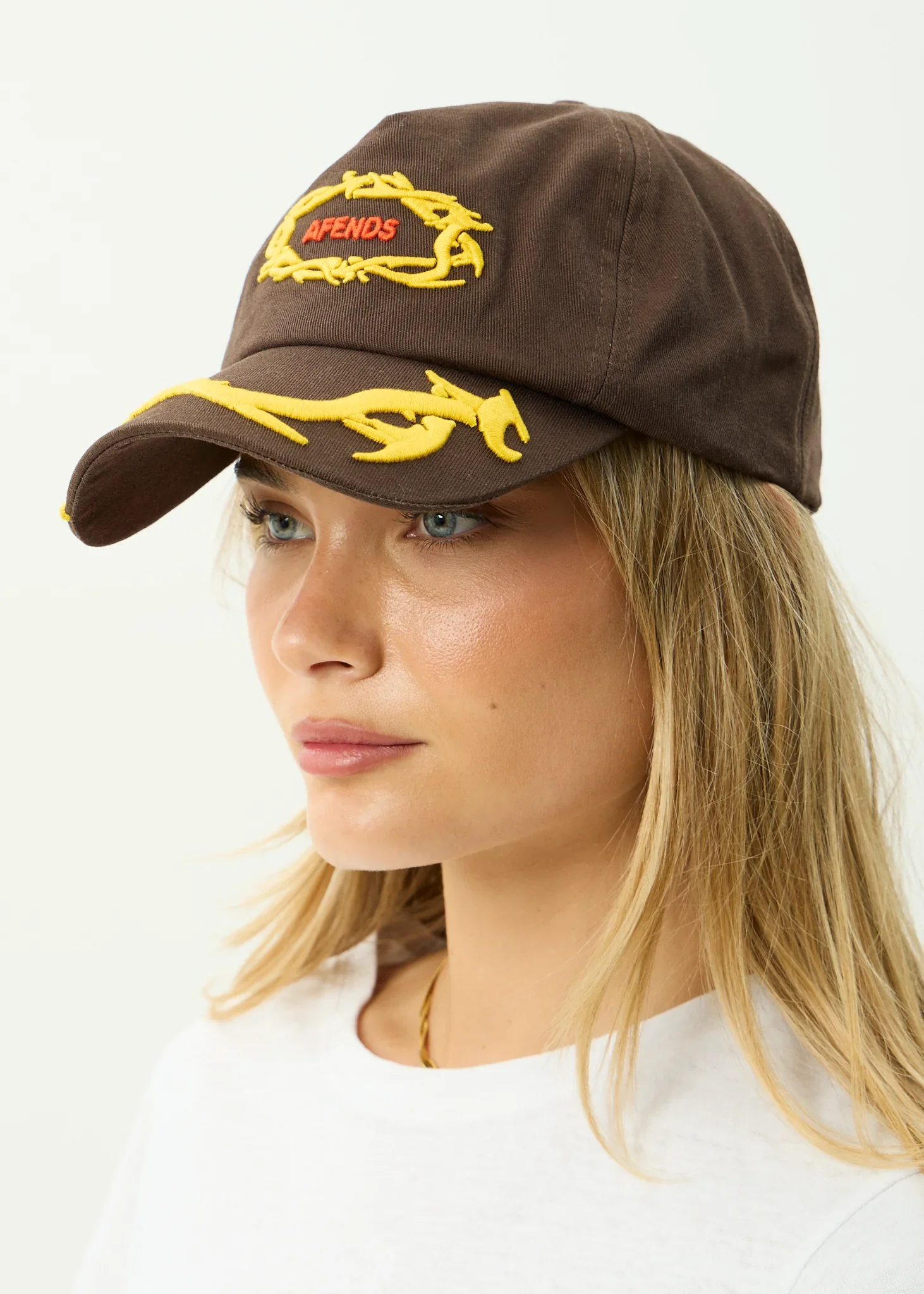 AFENDS Rocked - Five Panel Cap - Coffee - Image 6