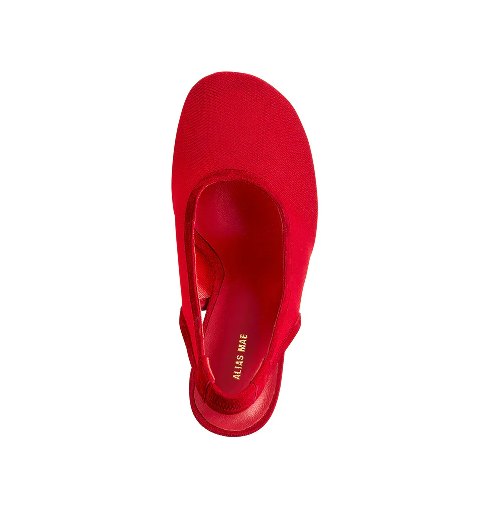 ALIAS MAE Womens Abela Heels in Scarlet Mesh - Image 4
