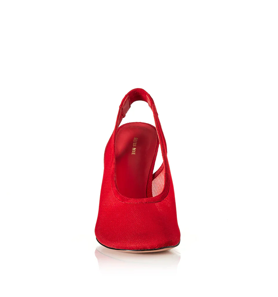 ALIAS MAE Womens Abela Heels in Scarlet Mesh - Image 5