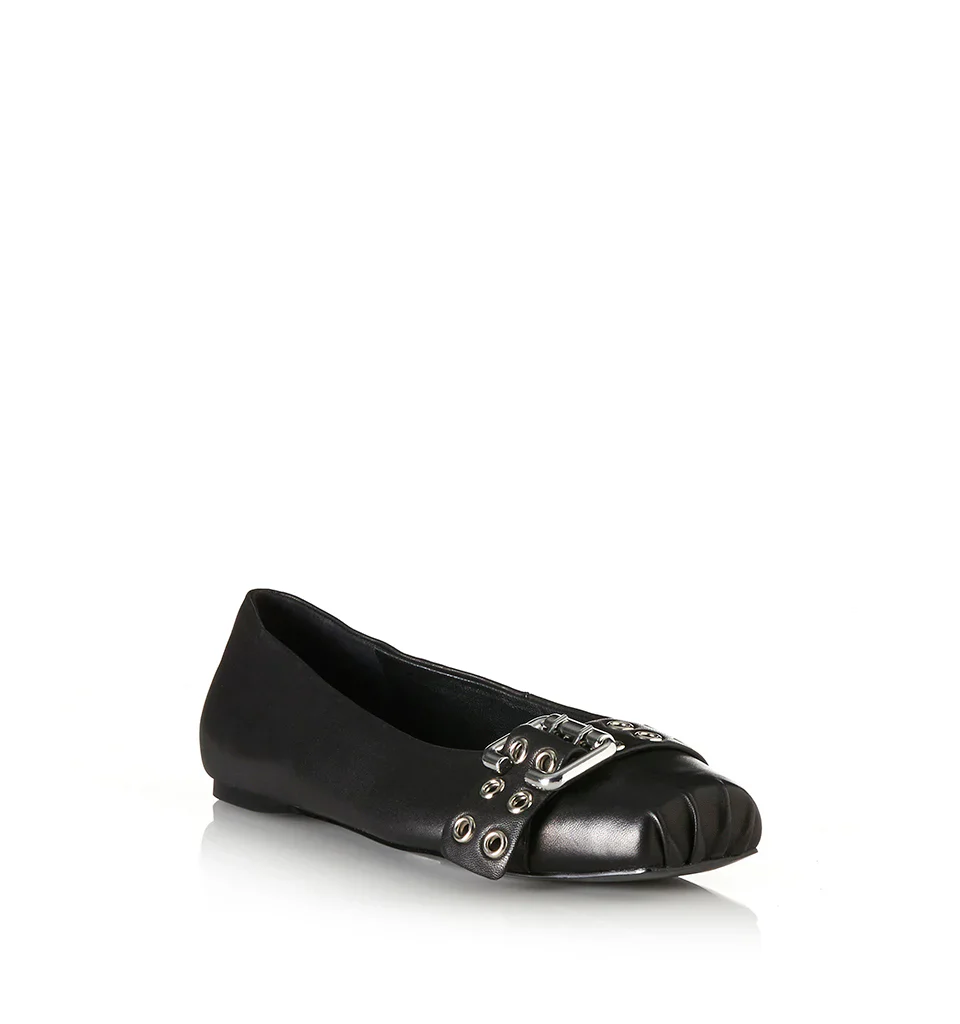 ALIAS MAE Womens Brodie Black Leather - Image 5