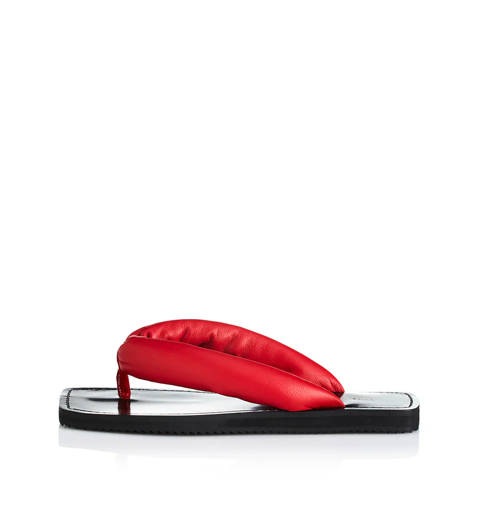 ALIAS MAE Womens Chase Sandal in Scarlet Leather - Image 2