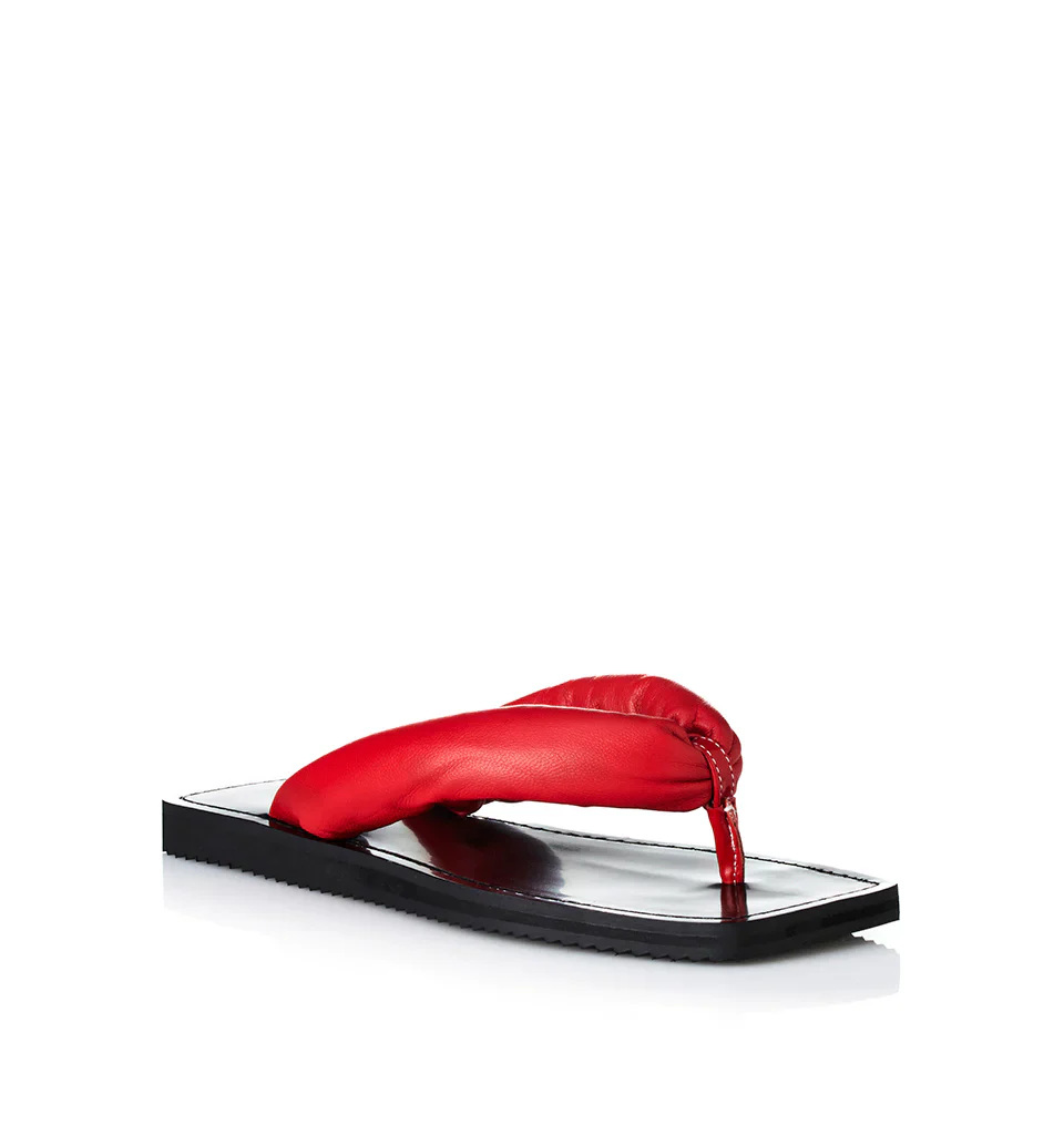 ALIAS MAE Womens Chase Sandal in Scarlet Leather - Image 4