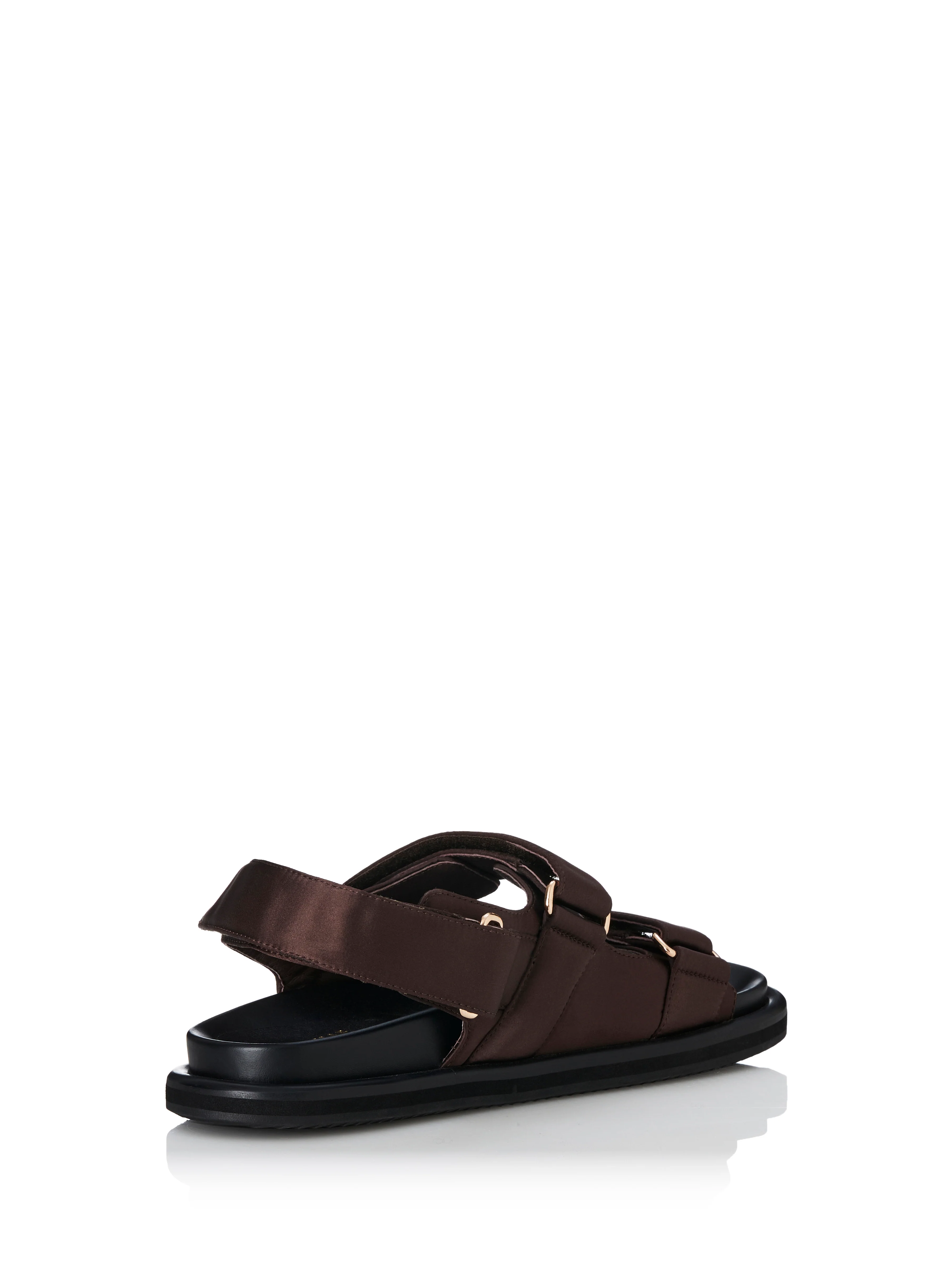 ALIAS MAE Womens Darcy Sandals - Choc Satin - Image 3