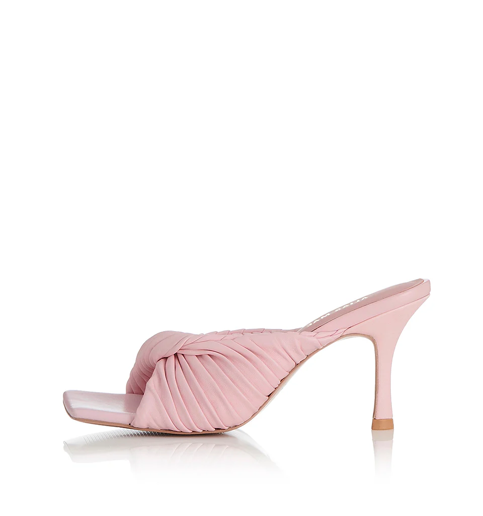 ALIAS MAE Womens Flora Heels - Pale Pink Leather - Image 5