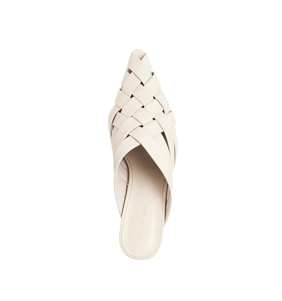 ALIAS MAE Womens Golan  Leather Mules - Bone - Image 3