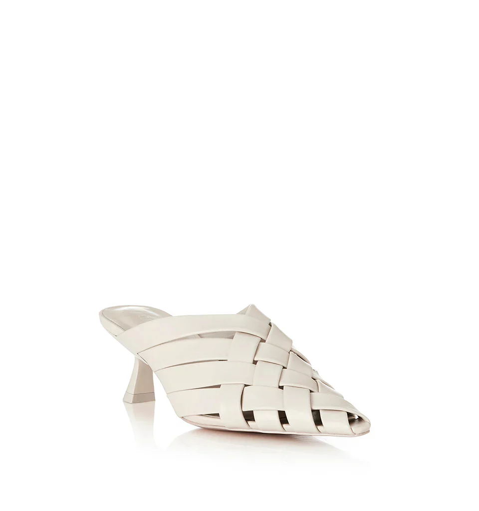 ALIAS MAE Womens Golan  Leather Mules - Bone - Image 4