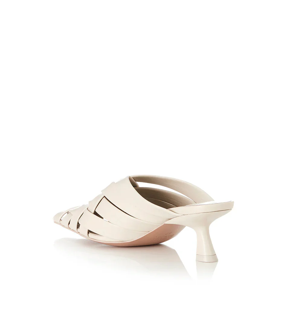 ALIAS MAE Womens Golan  Leather Mules - Bone - Image 6