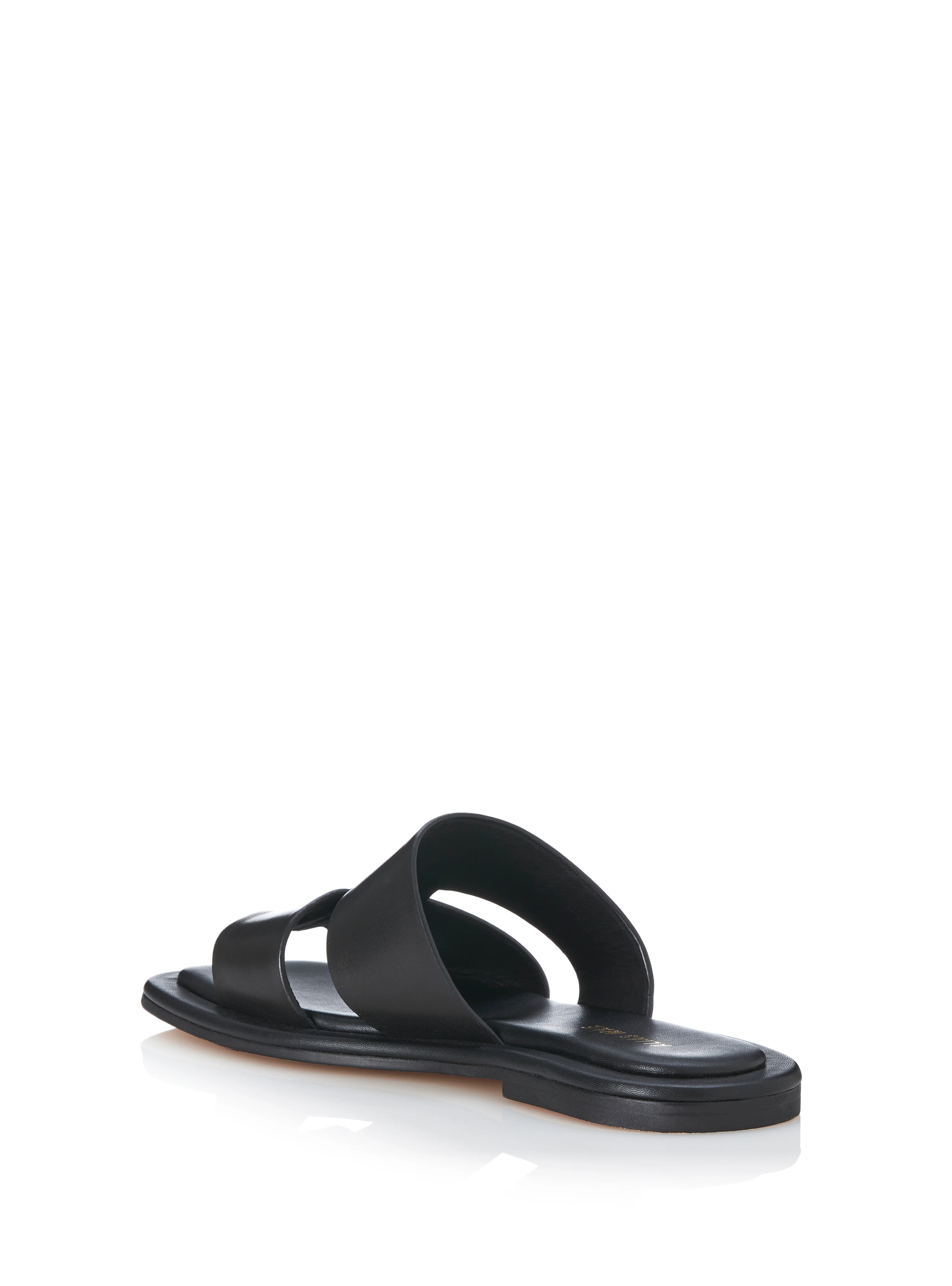 ALIAS MAE Womens Kerryn Slides - Black Leather - Image 4
