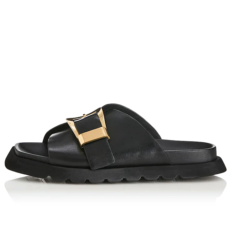 ALIAS MAE Womens Kiaro Sandals - Black Leather - Image 2