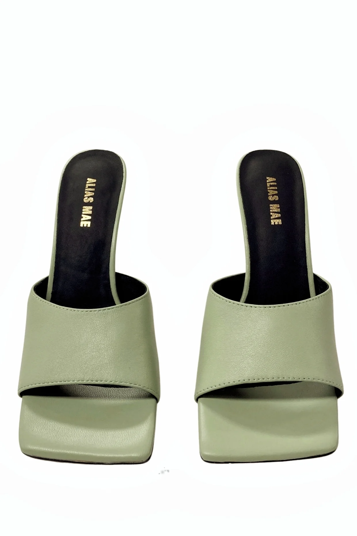 Alias Mae WOMENS LENI LEATHER HEELS - SAGE - Image 3