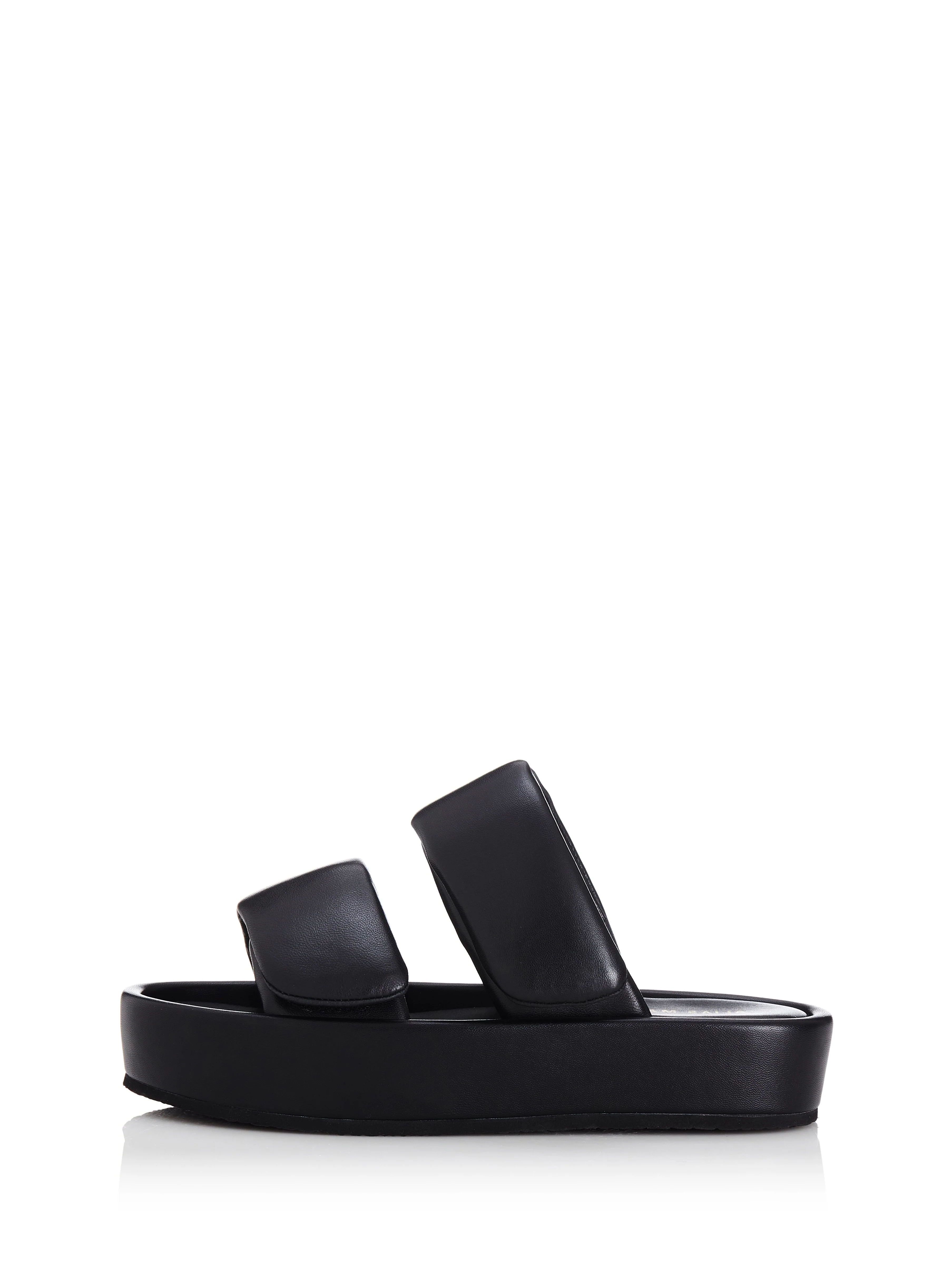 ALIAS MAE Womens Natalie Leather Sandals Black - Image 4