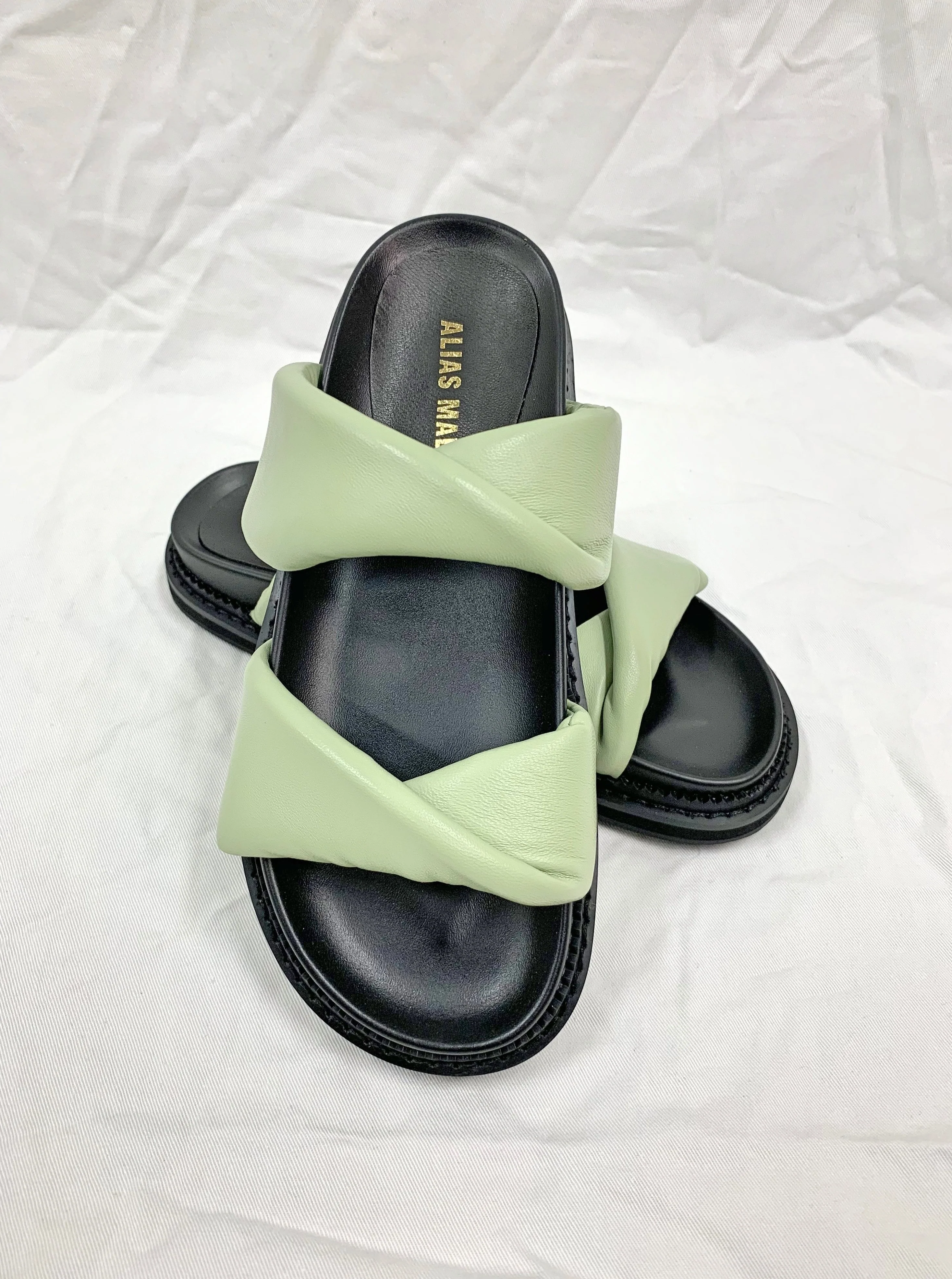 Alias Mae WOMENS PARIS LEATHER SANDAL - SAGE - Image 2