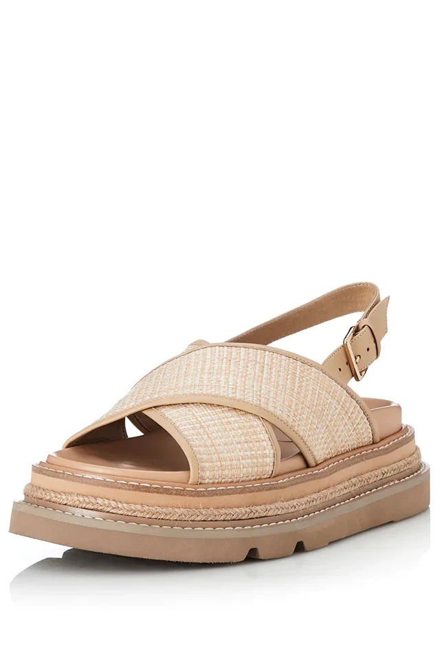 ALIAS MAE Womens Verona Sandals - Natural / Natural Raffia