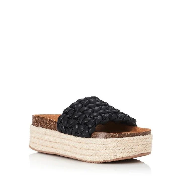 ALIAS MAE Womens Wilma Flatform Slides Black - Image 3