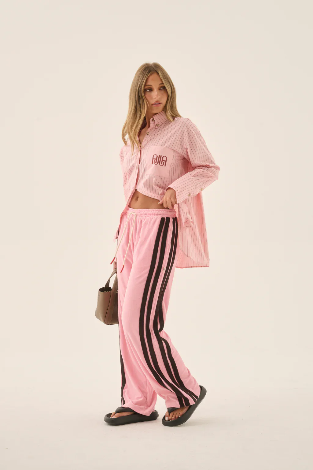 ARAMINTA JAMES Womens AJ Terry Pant in Candy Pink - Image 11