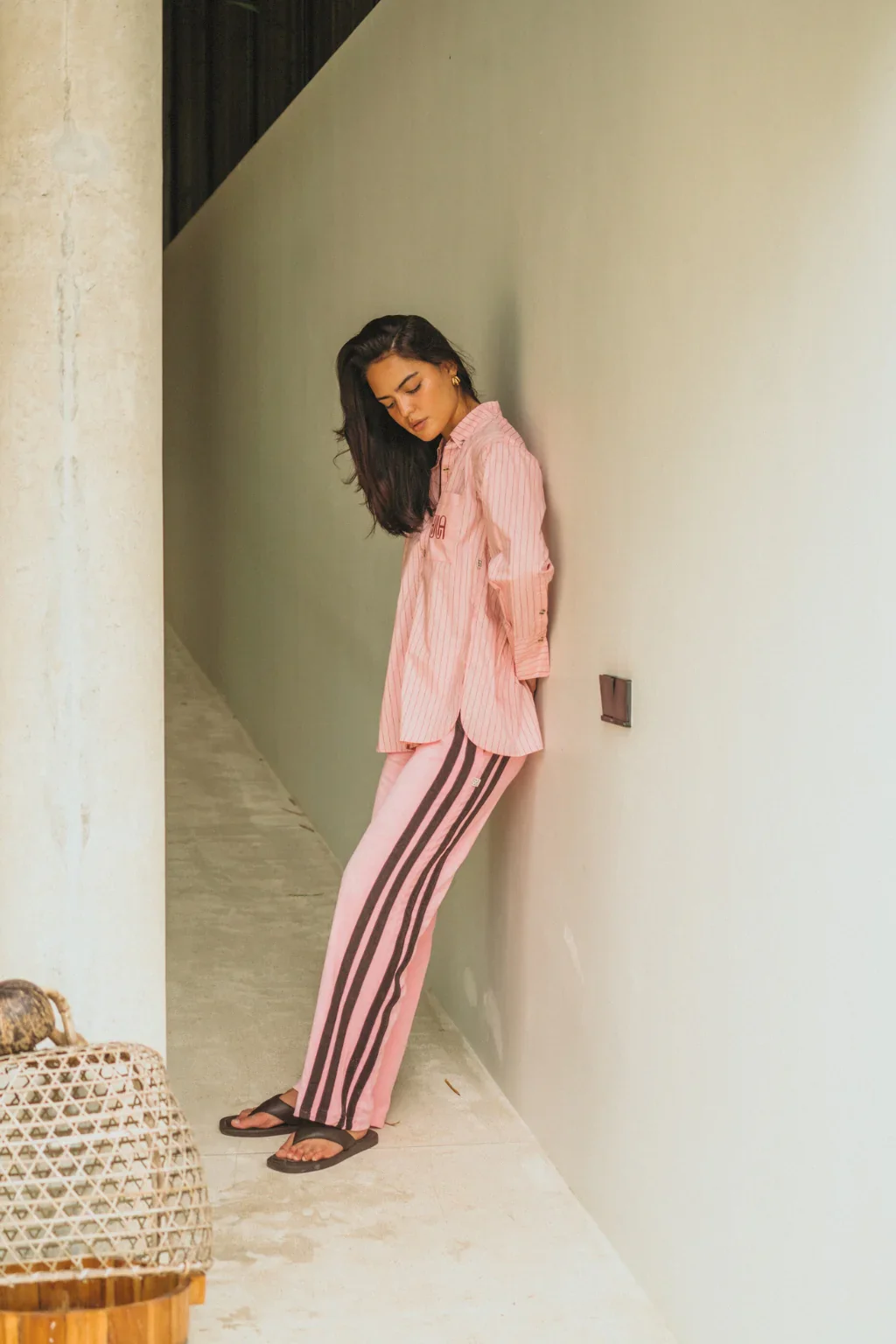 ARAMINTA JAMES Womens AJ Terry Pant in Candy Pink - Image 4