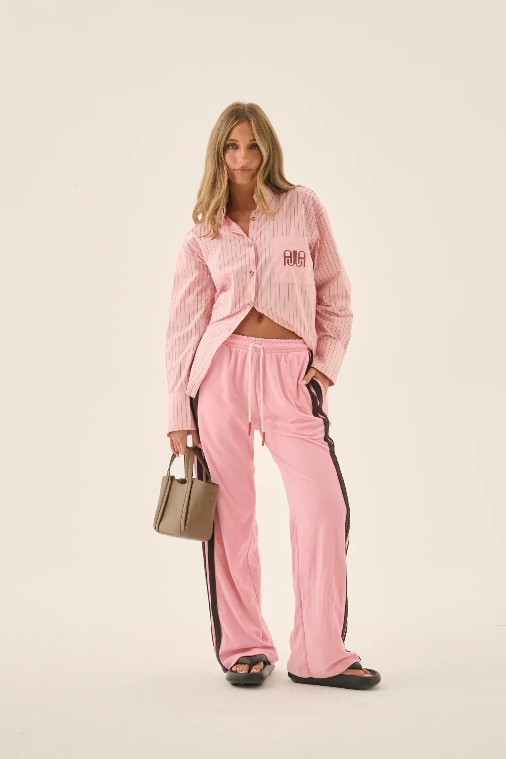 ARAMINTA JAMES Womens AJ Terry Pant in Candy Pink - Image 6