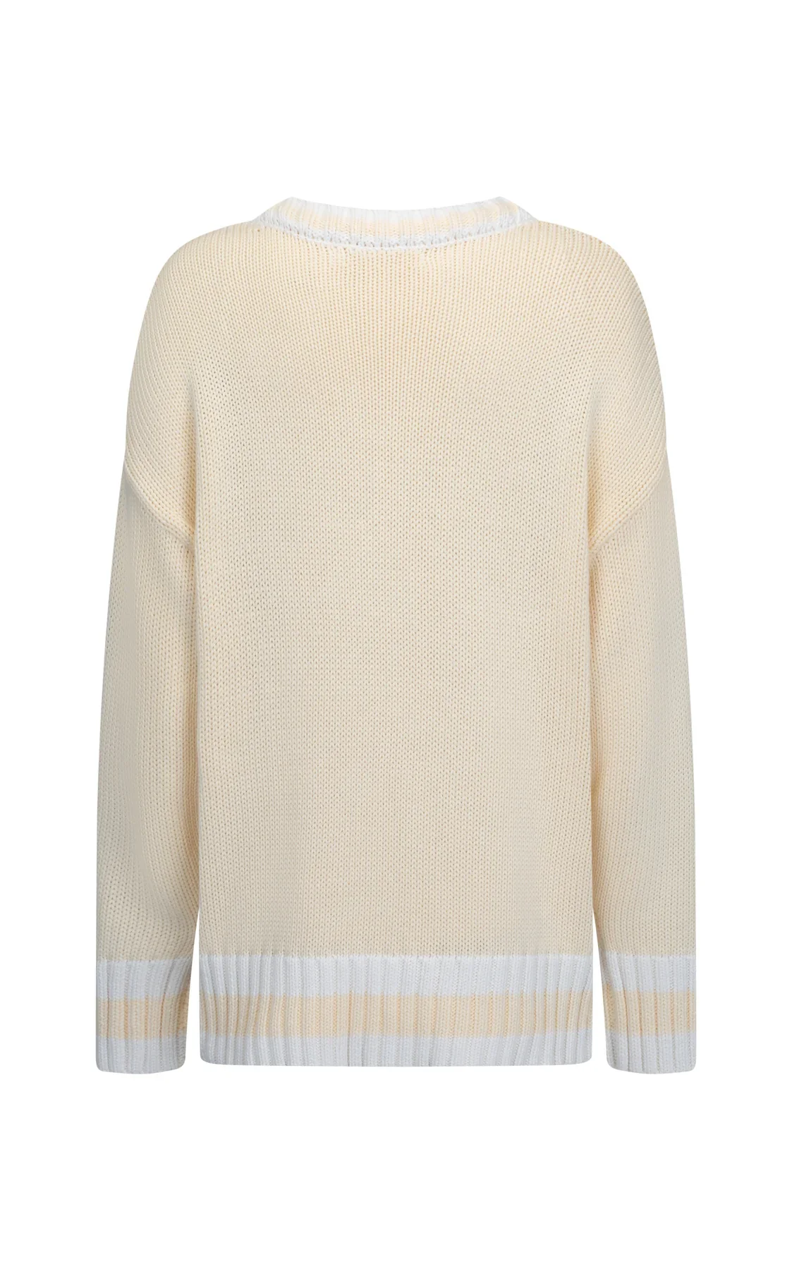 ARAMINTA JAMES Womens AJ V-Neck Knit Sweater Lemon Cream - Image 5