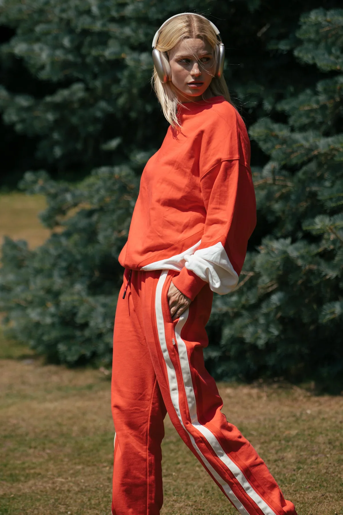 ARAMINTA JAMES Womens Bisous Trackpant Coral - Image 4
