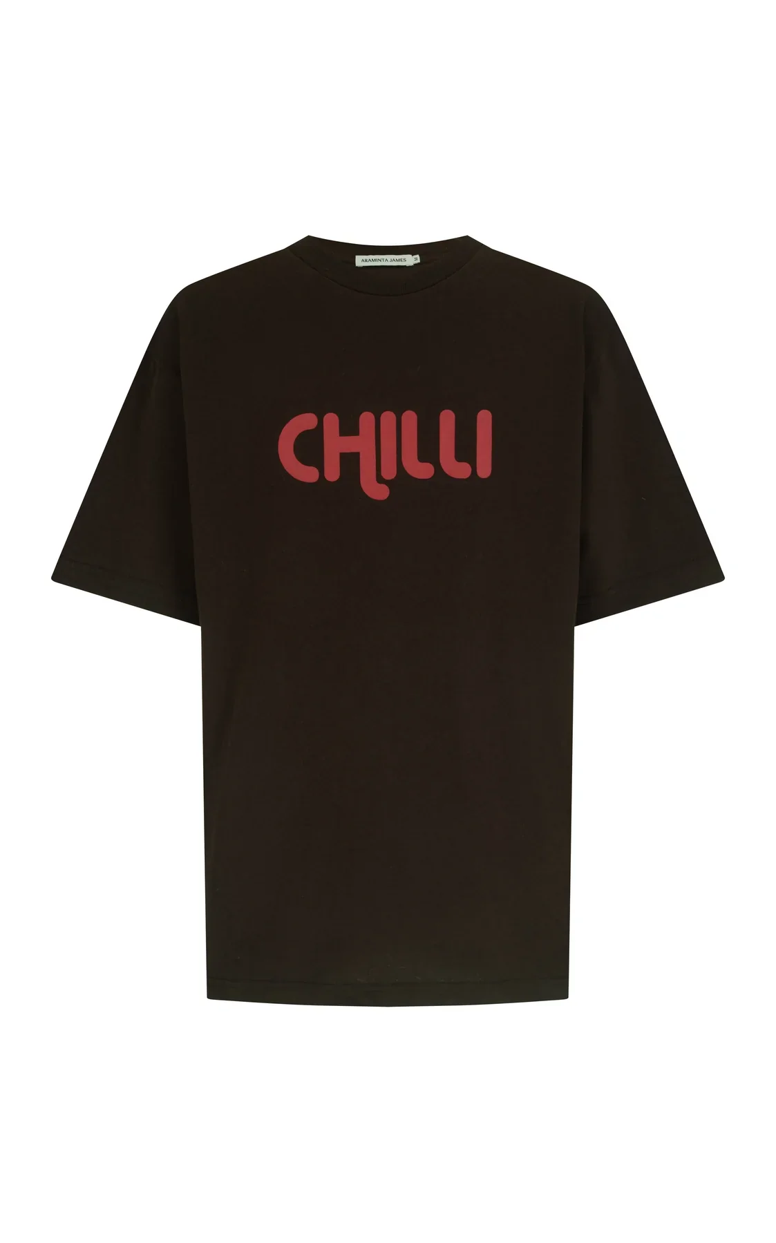 ARAMINTA JAMES Womens Chilli Tee in Mocha - Image 7
