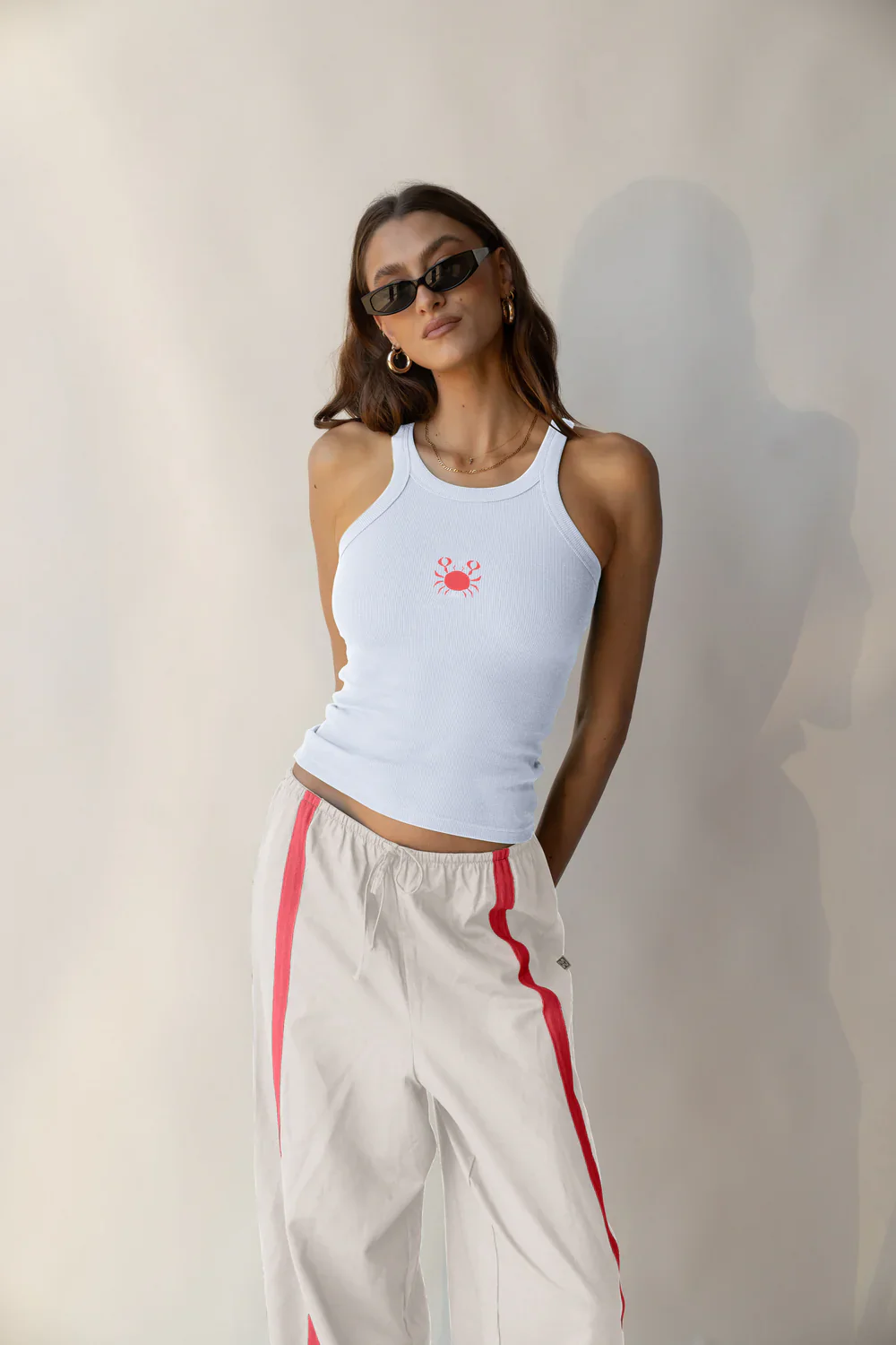 ARAMINTA JAMES Womens Crabe Tank - Snow - Image 6