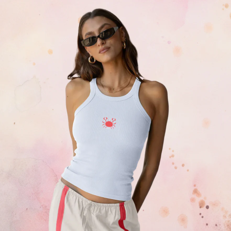 ARAMINTA JAMES Womens Crabe Tank - Snow - Image 8