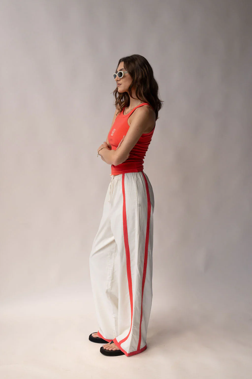ARAMINTA JAMES Womens Del Mar Pant - Lobster Red - Image 3
