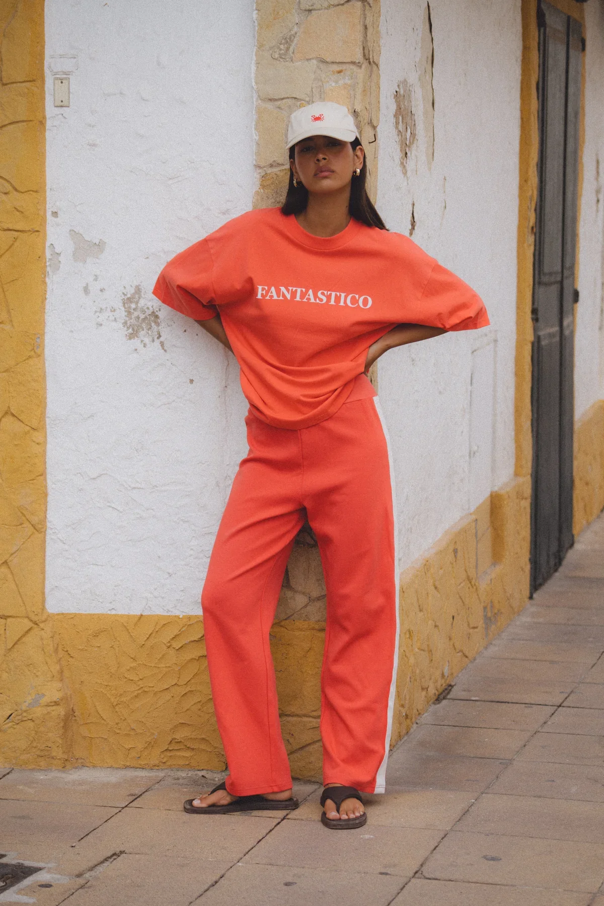 ARAMINTA JAMES Womens Fantastico Tee - Lobster Red - Image 5