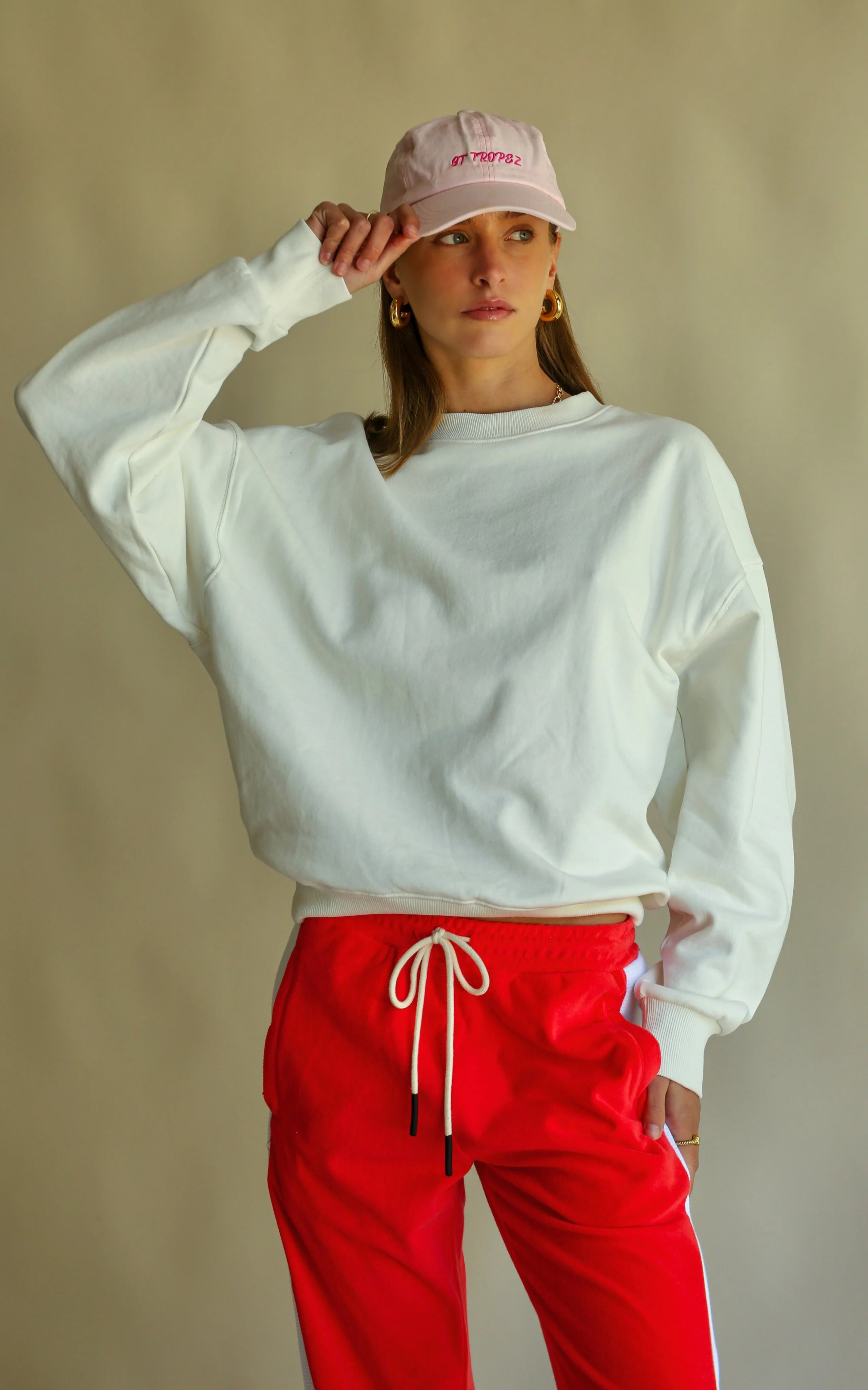 ARAMINTA JAMES Womens Merci Sweatshirt - Snow - Image 3