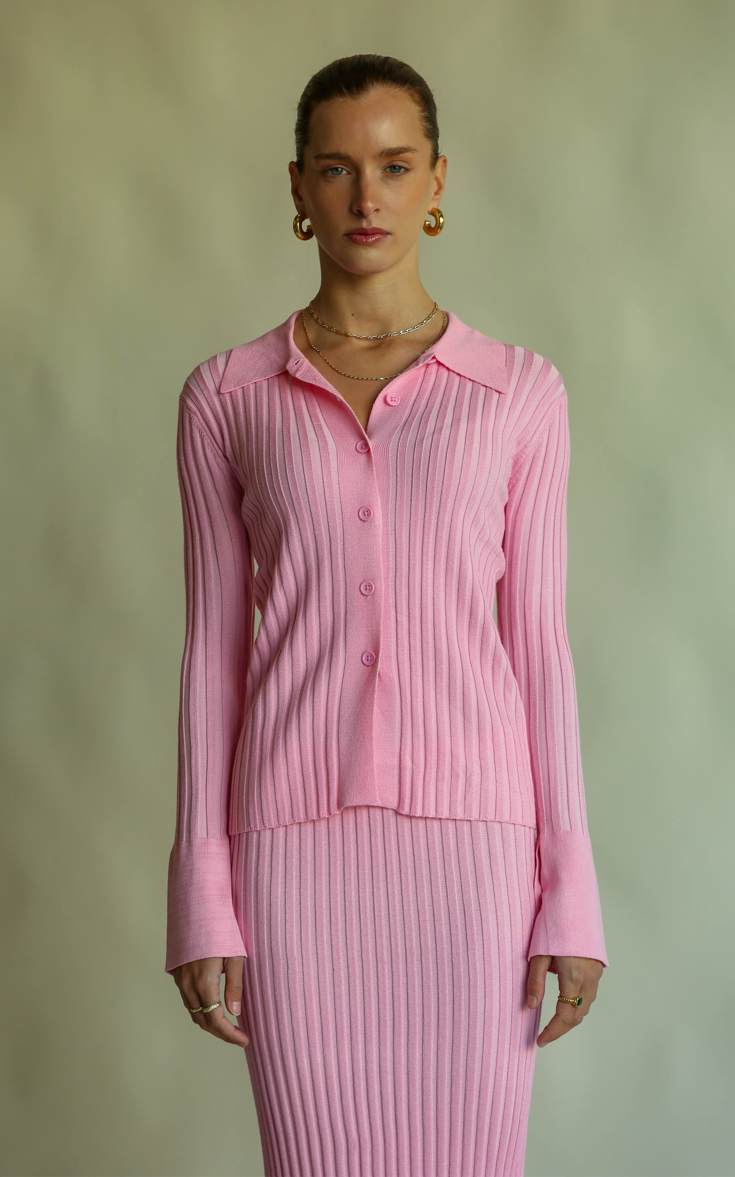 ARAMINTA JAMES Womens Moon Rise Knit Top - Peony - Image 3