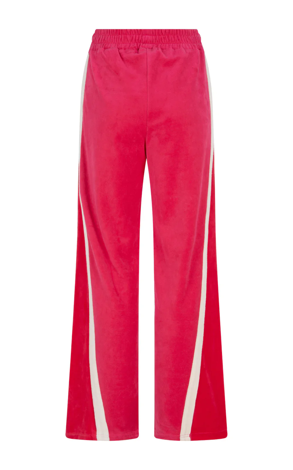ARAMINTA JAMES Womens Velour Splice Trackpant in Tango Red - Image 7