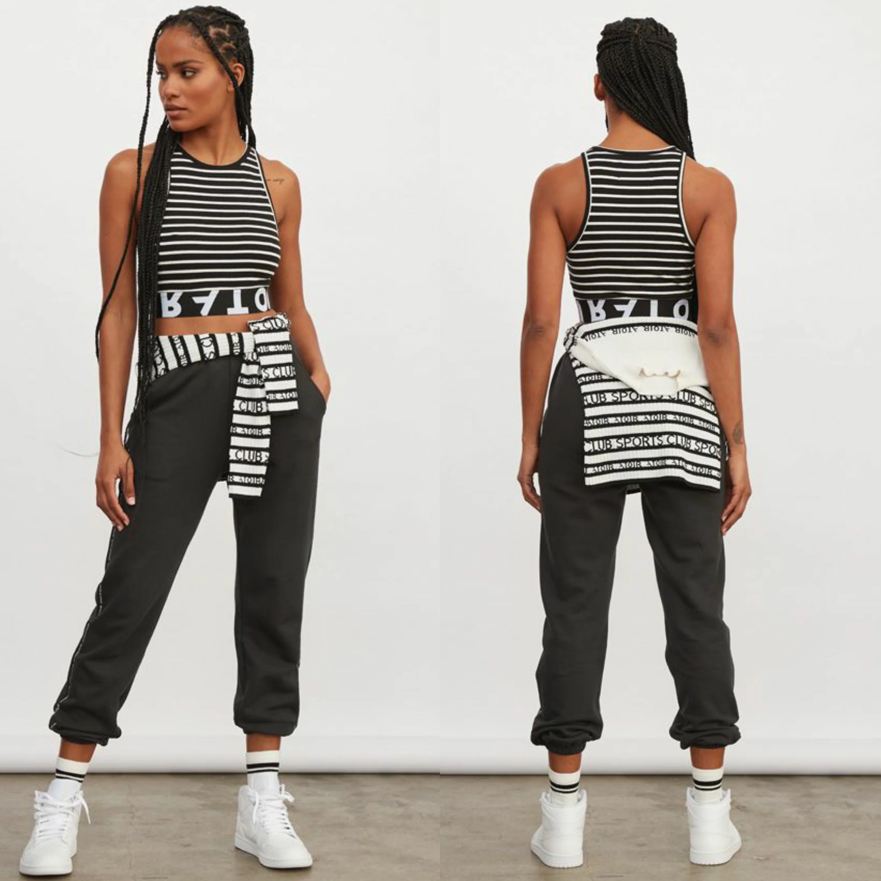 ATOIR SPORTS CLUB Womens The All Star Track Pants - Vintage Black - Image 10