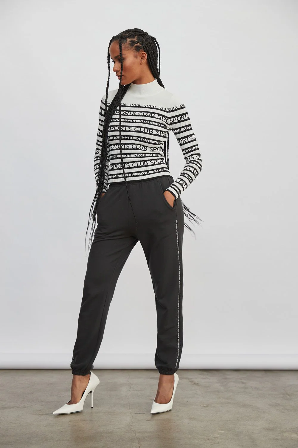 ATOIR SPORTS CLUB Womens The All Star Track Pants - Vintage Black - Image 4