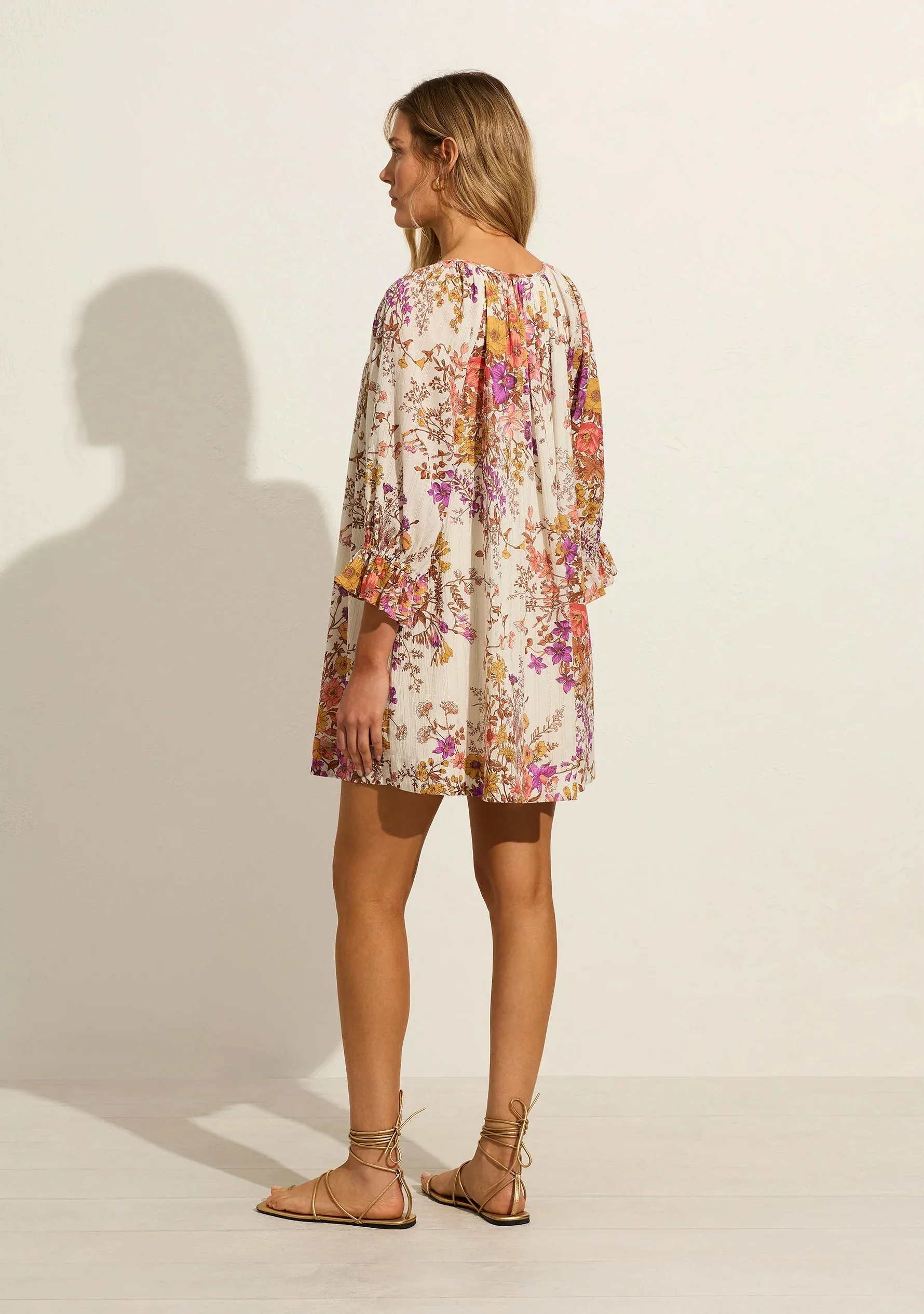 AUGUSTE THE LABEL Womens Carlota Mini Dress - Ivory - Image 5