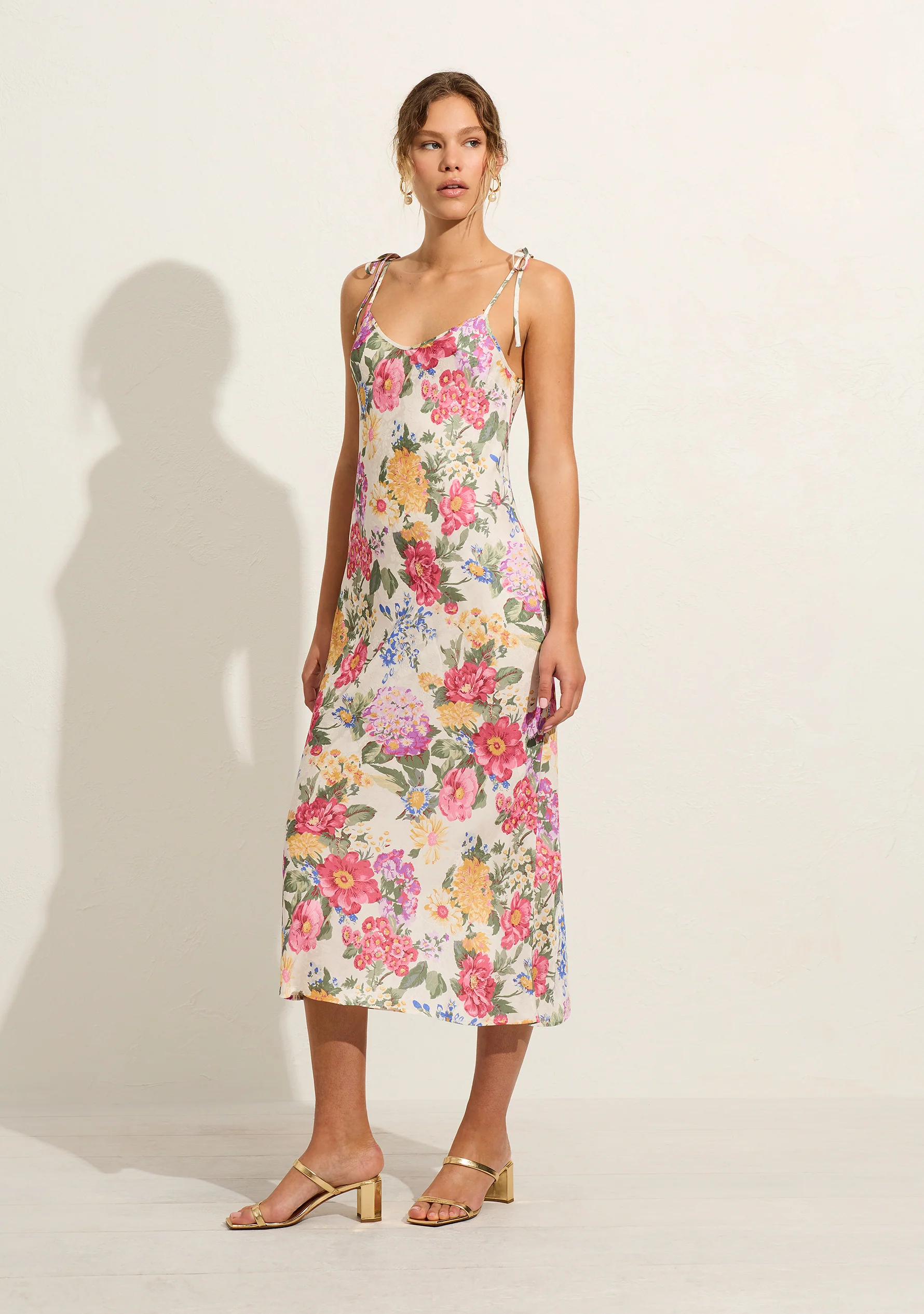 AUGUSTE THE LABEL Womens Irina Midi Dress - White - Image 4