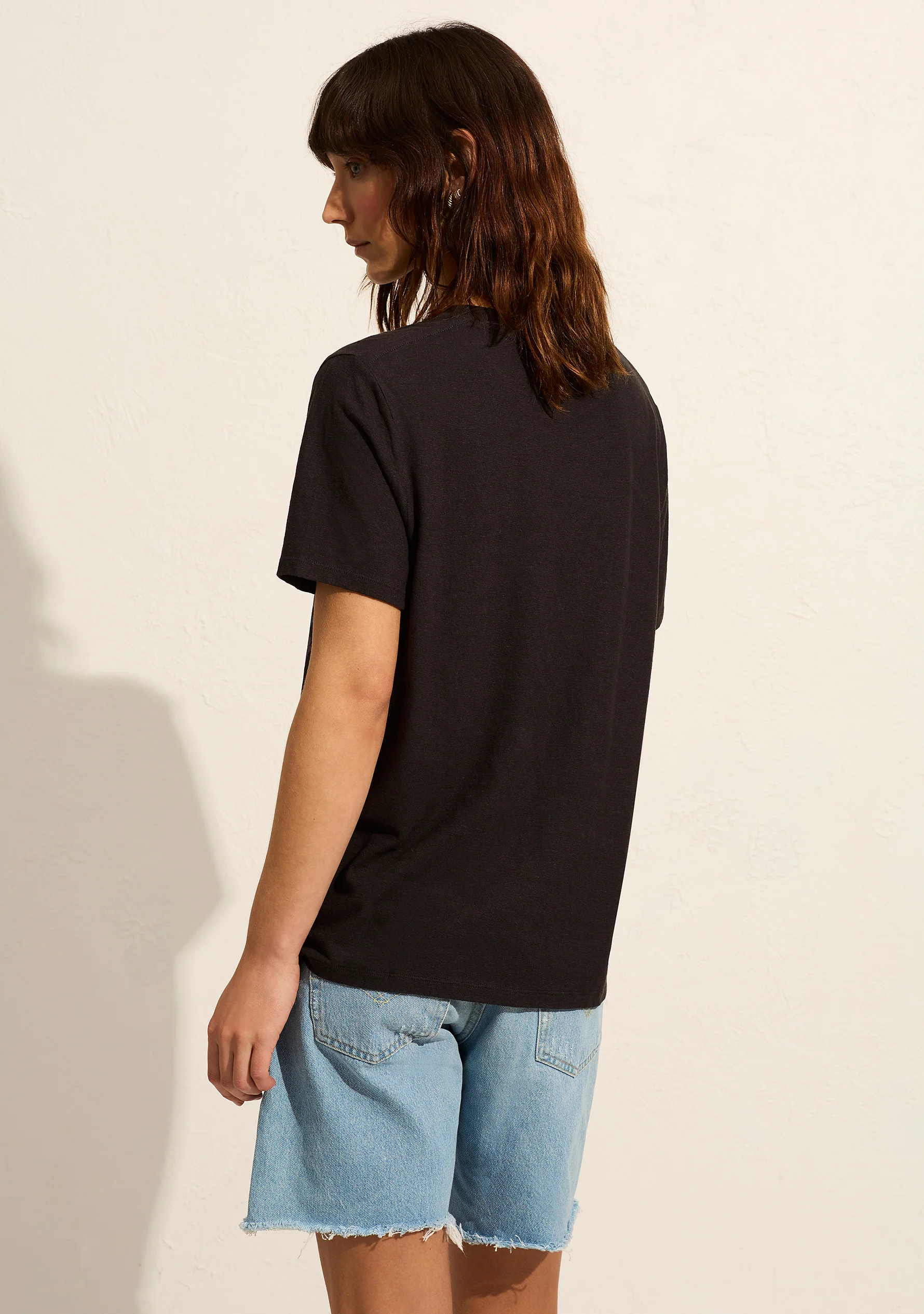 AUGUSTE THE LABEL Womens Moonrider Classic Tee - Washed Black - Image 3