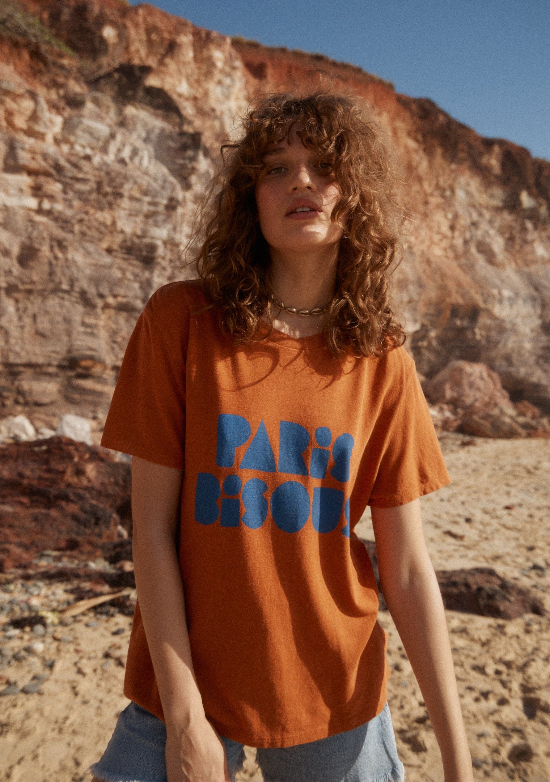 AUGUSTE THE LABEL Womens Paris Kisses Classic Tee - Burnt Orange - Image 2