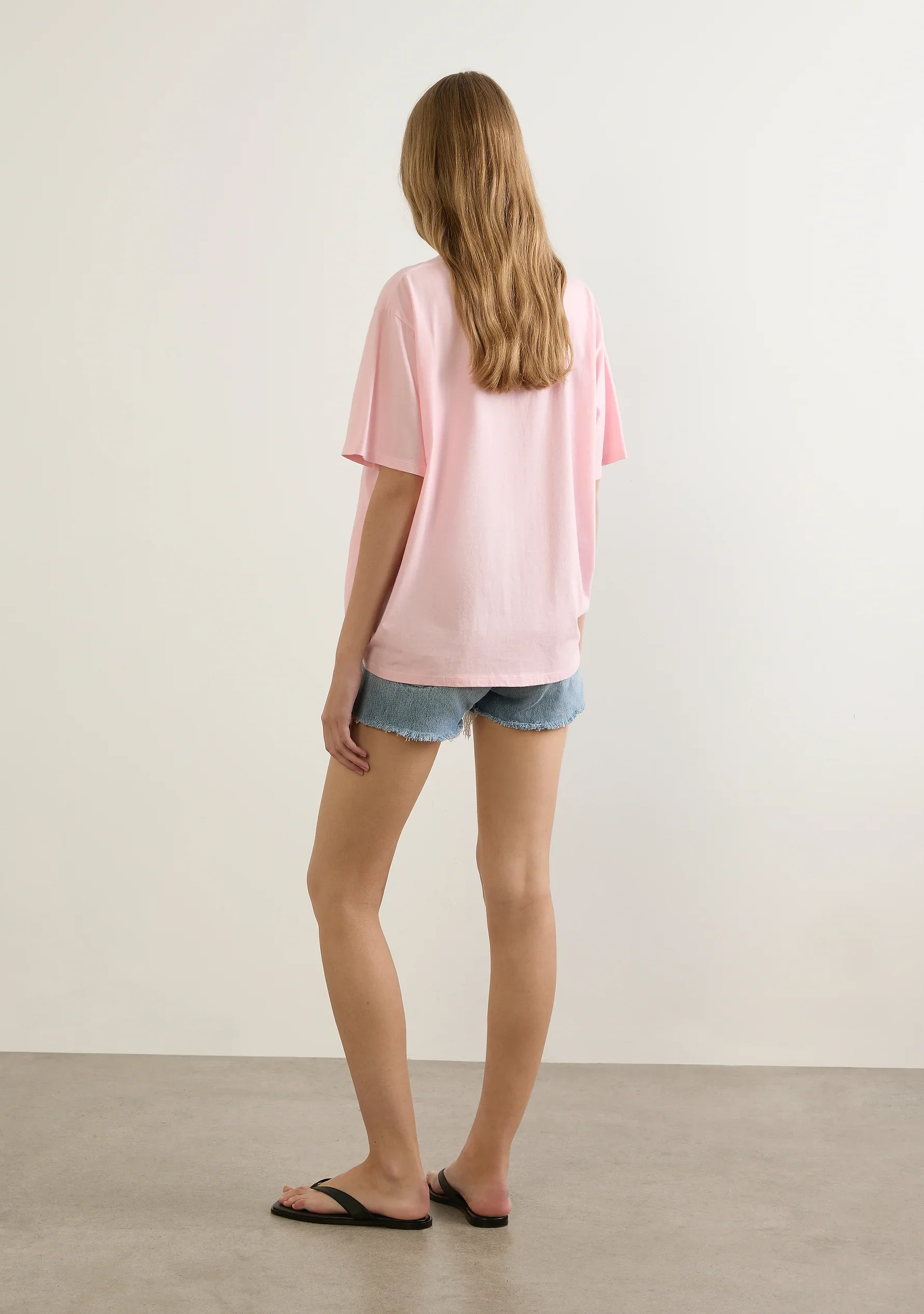 AUGUSTE THE LABEL Womens Picante Boyfriend Tee in Pink - Image 4