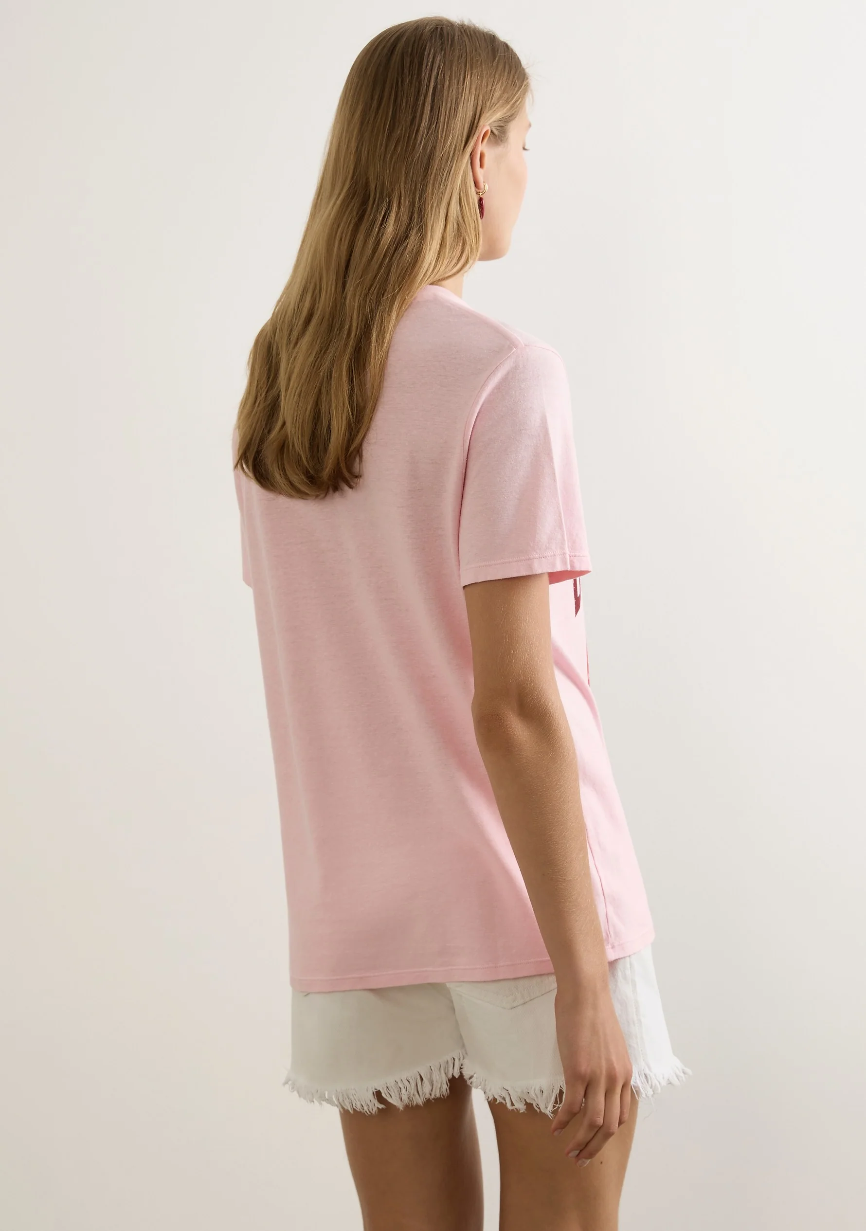 AUGUSTE THE LABEL Womens Sweet Life Classic Tee in Summer Pink - Image 2
