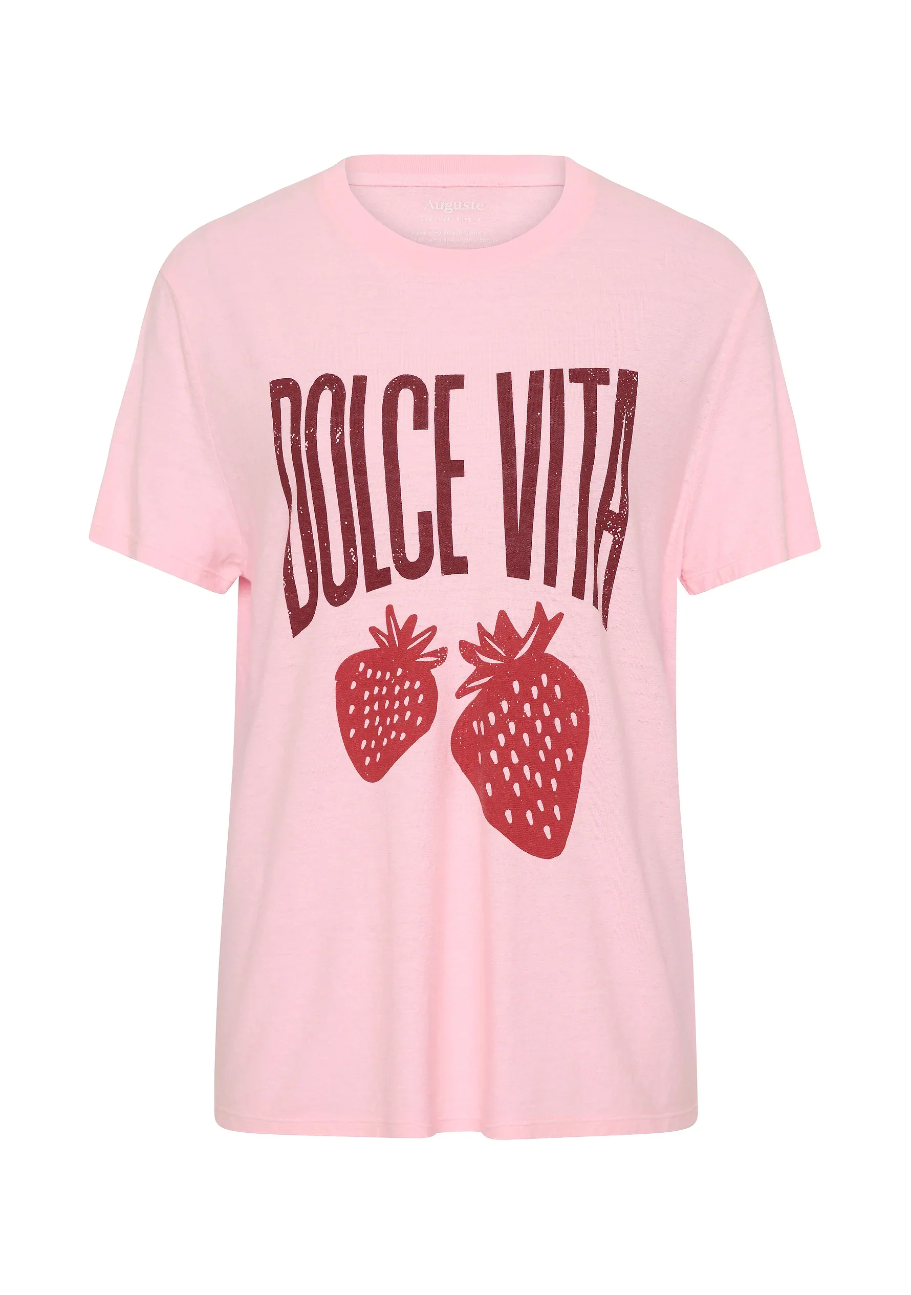 AUGUSTE THE LABEL Womens Sweet Life Classic Tee in Summer Pink - Image 4