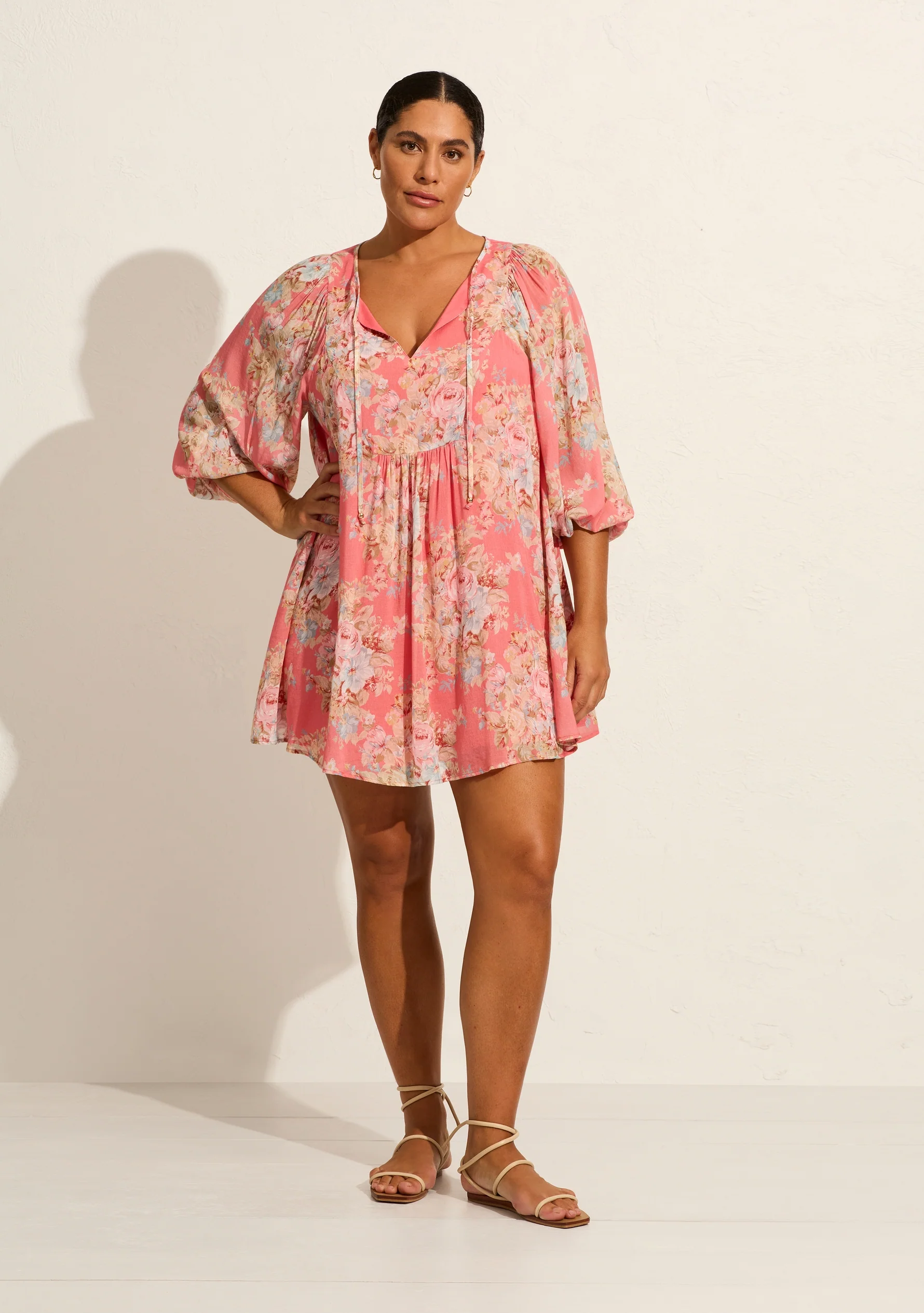 AUGUSTE THE LABEL Womens Willow Mini Dress - Rose Pink - Image 7
