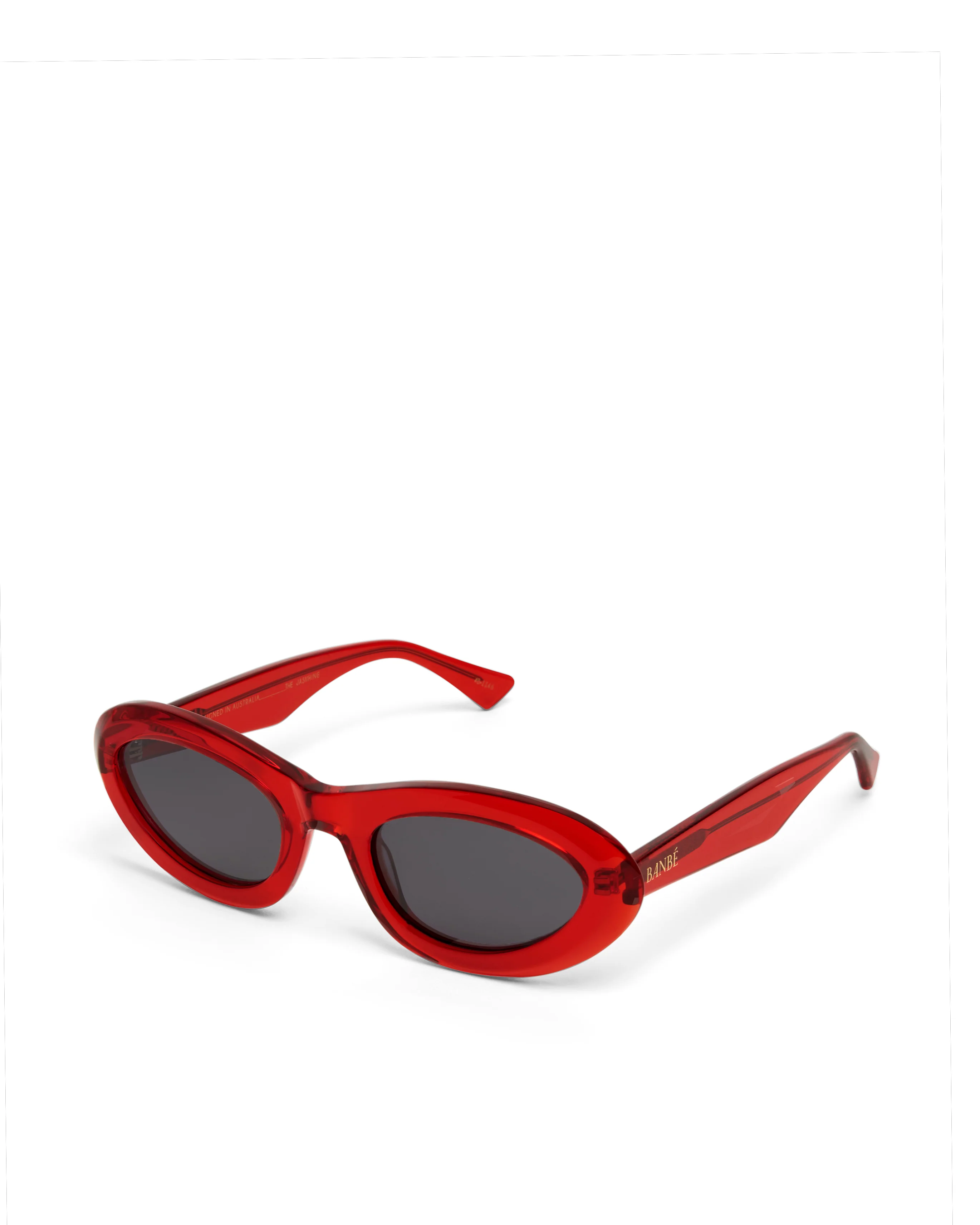BANBE EYEWEAR Womens The Jasmine Sunglasses - Ruby Jet - Image 3