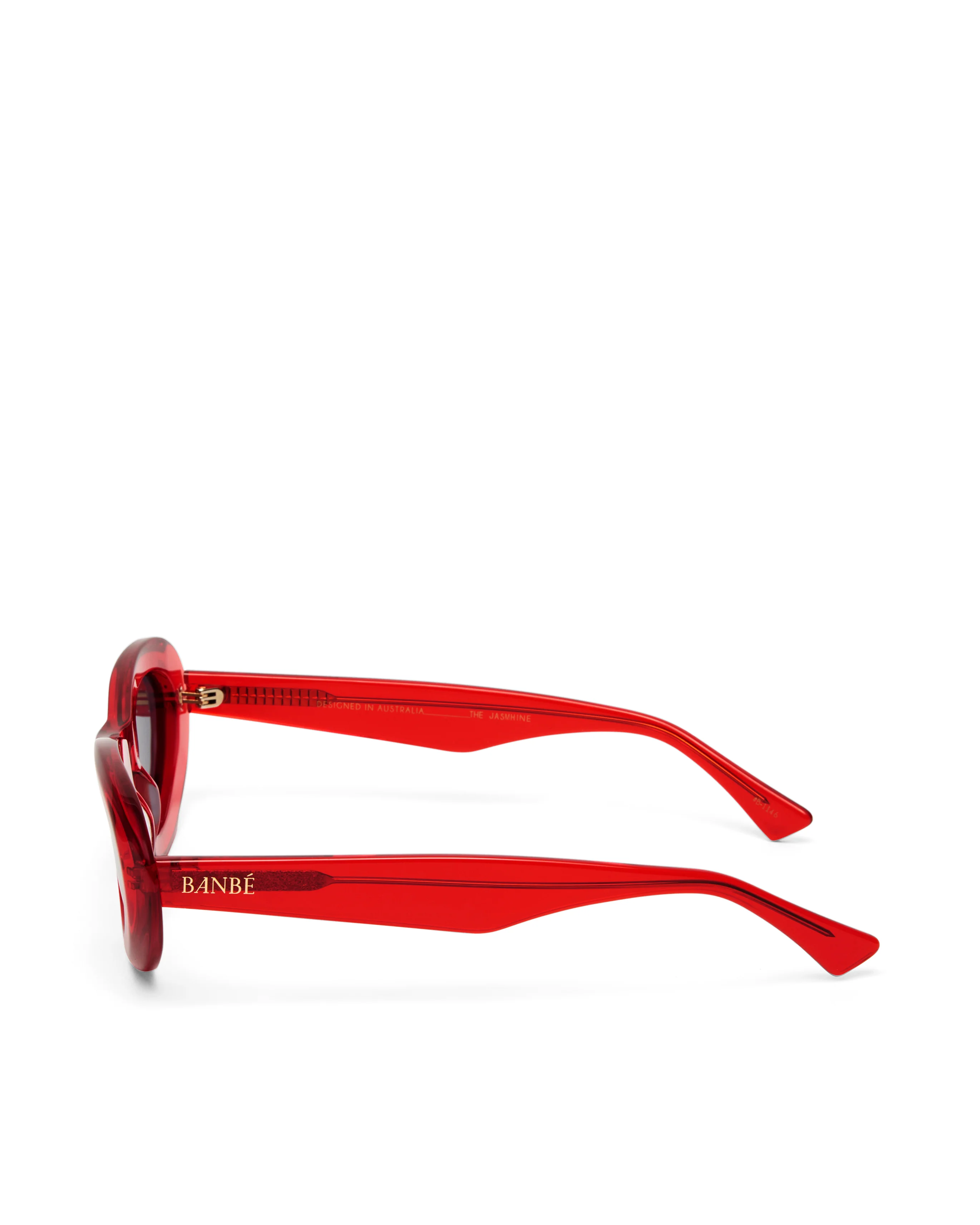 BANBE EYEWEAR Womens The Jasmine Sunglasses - Ruby Jet - Image 4