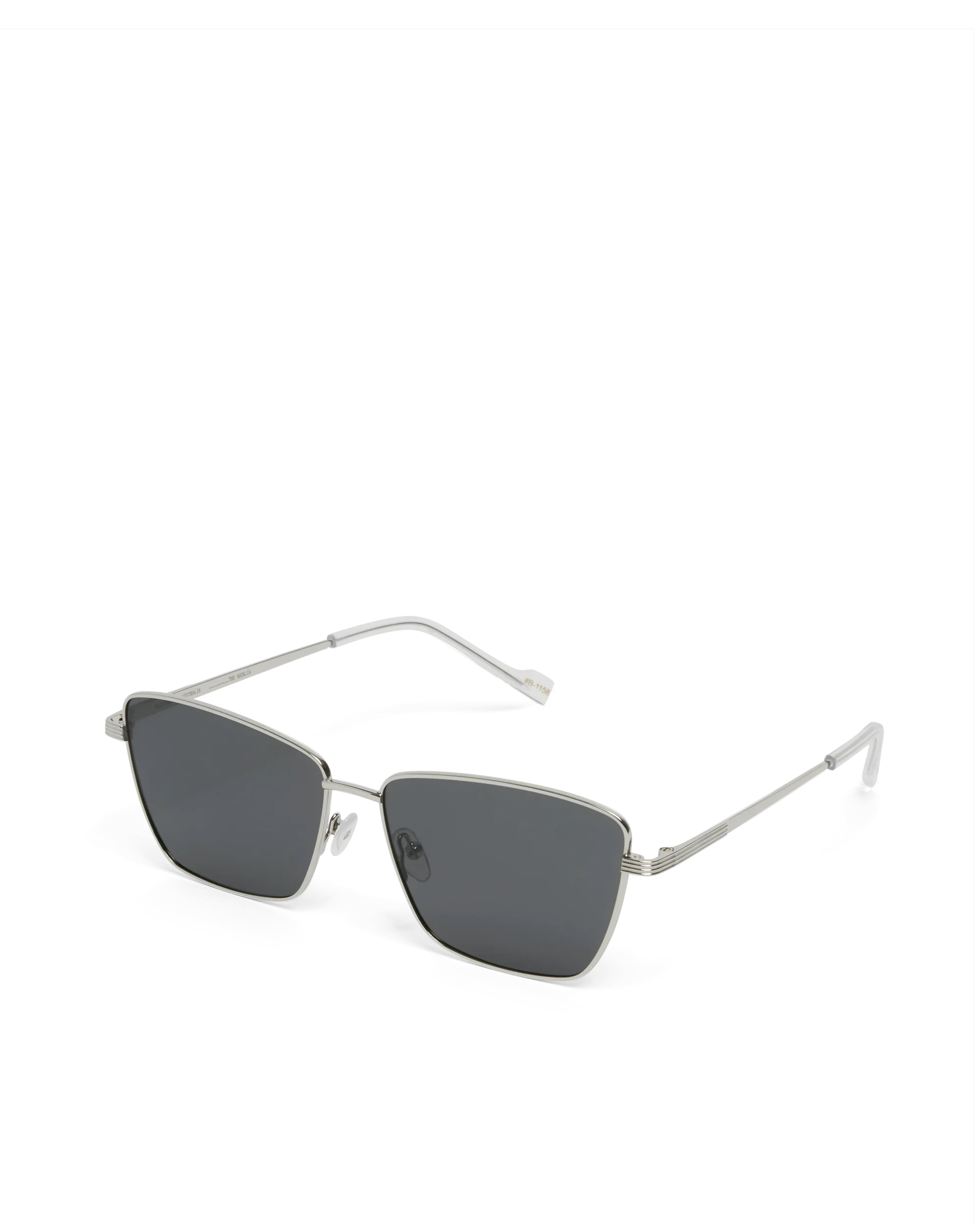 BANBE EYEWEAR Womens The Natalia Polarised Sunglasses - Dark Silver / Light Silver - Image 8