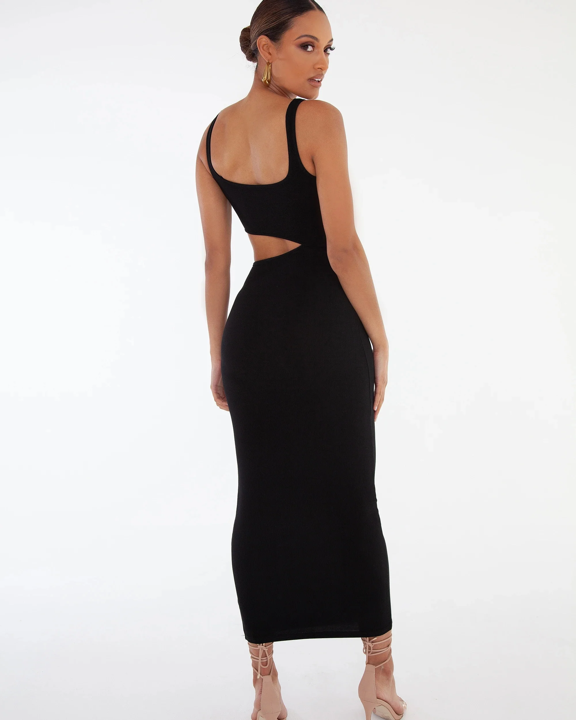 Bayse Brand WOMENS ANGEL MAXI DRESS - BLACK - Image 5